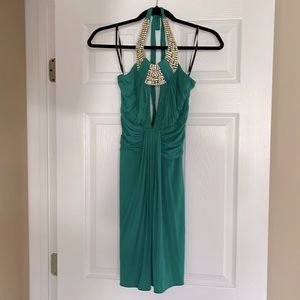 Emerald green sky, dress size large